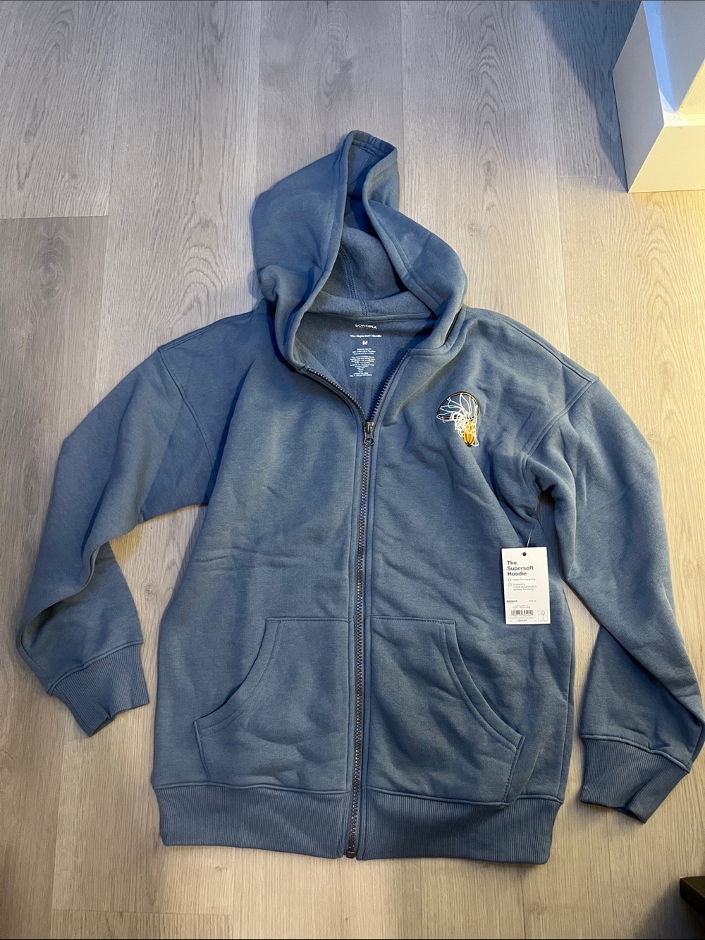 Sonoma Navy Blue Full-Zip Supersoft Hoodie
